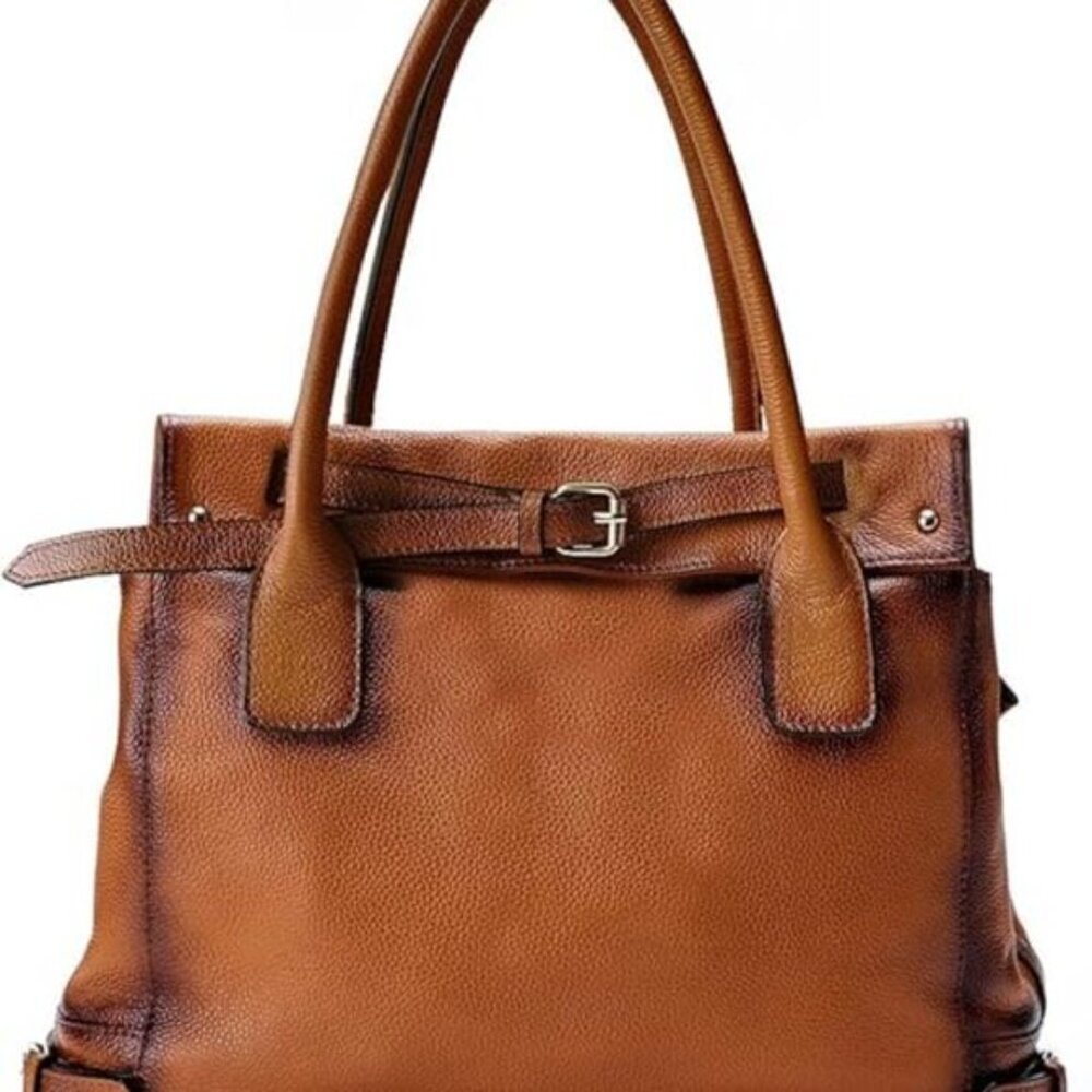 La Poet Leather Shoulder / Tote Bag